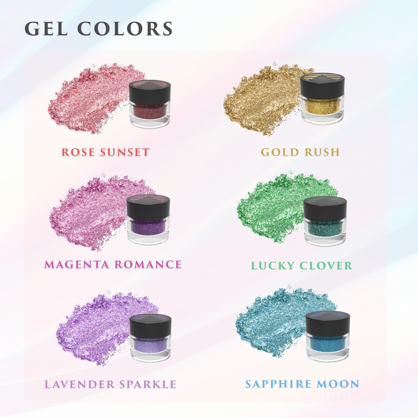 Dazzle and Delight: Secret of Pharaoh Glitter Gel for Hair, Body and Face - Rose Sunset | 6 Vibrant Colors, Long Lasting Sparkles, Ideal for Parties Beauty & Personal Care EBIN NEW YORK