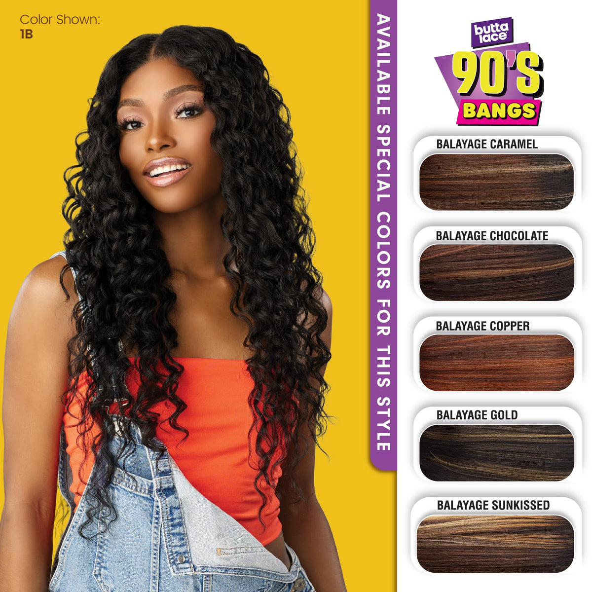 Sensationnel Butta Lace 90s Bangs Wig-Unit 916, BALAYAGESUNKISSED