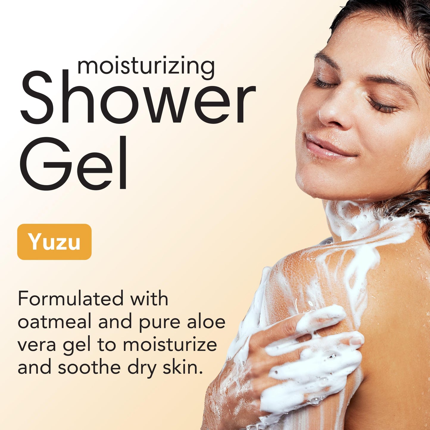 ShiKai Daily Moisturizing Shower Gel (Yuzu, 12 oz) | Gentle Soap-free Formula | With Aloe Vera & Oatmeal for Soft, Healthy Skin | Dry Skin Relief Beauty & Personal Care ShiKai