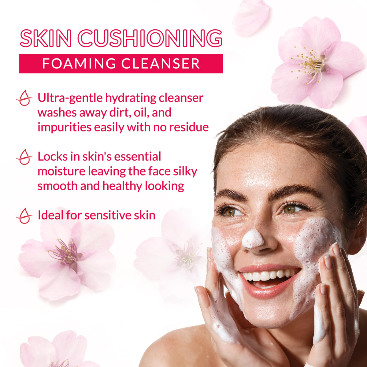Hada Labo Tokyo Gentle Hydrating Foaming Facial Cleanser, Fragrance-Free Sensitive Skin Face Wash with Hyaluronic Acid and Conditioning Agents Soften Beauty & Personal Care Hada Labo Tokyo