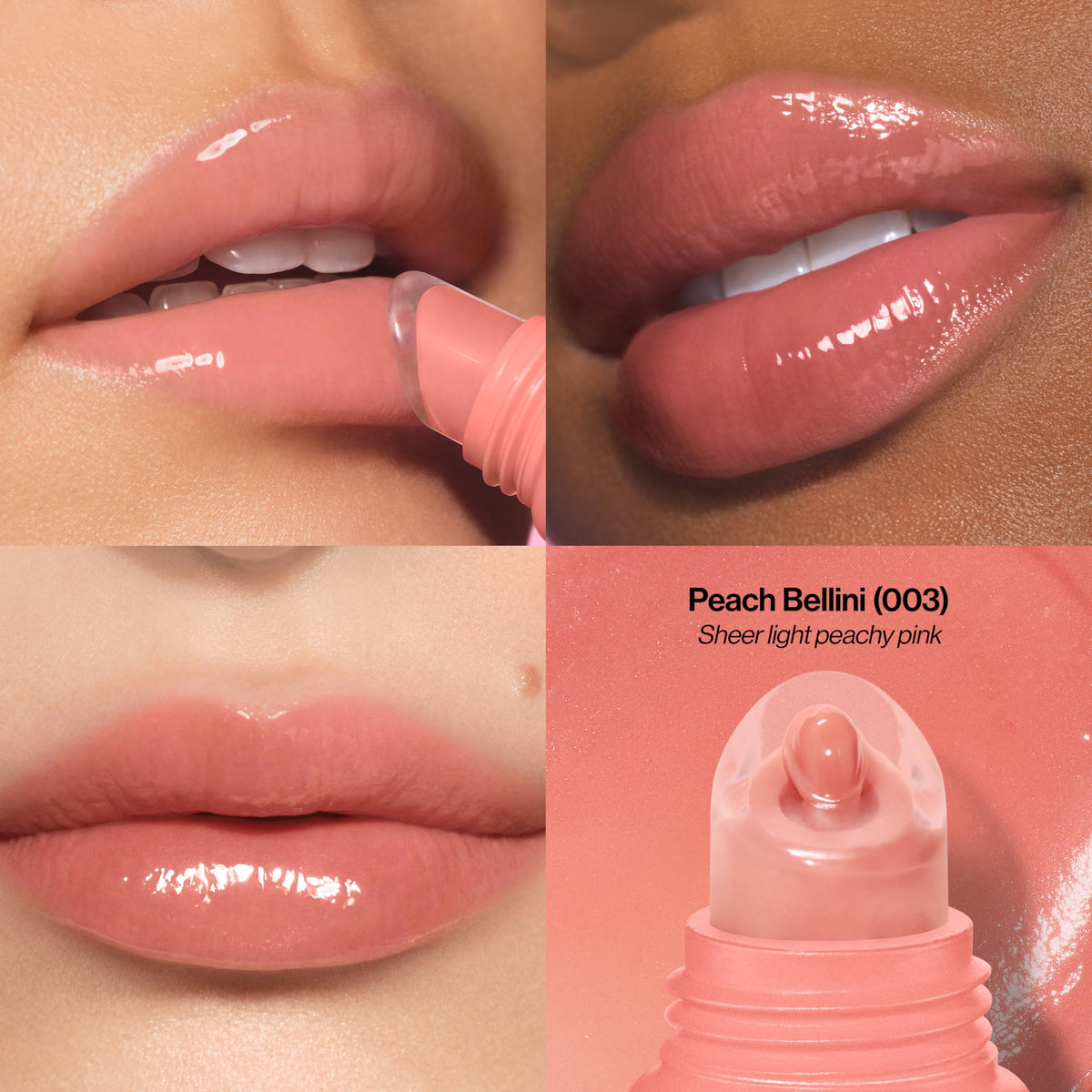 Revlon Glimmer Lip Treat Balm + Mask, Overnight Peptide Lip Treatment, Hydrating, 003 Peach Bellini, 0.4 fl oz Beauty & Personal Care REVLON