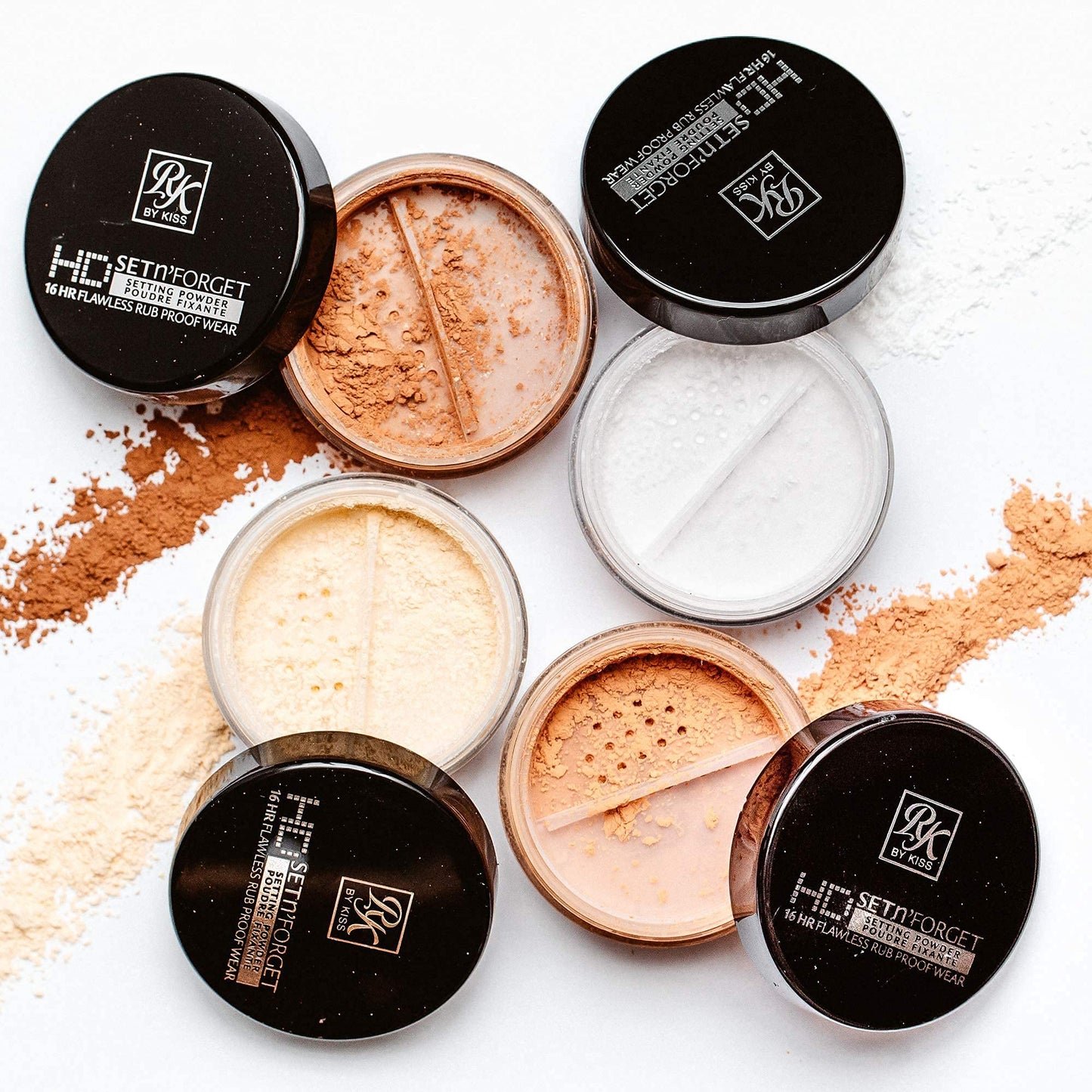 Ruby Kisses Loose Setting Powder 0.4oz, Weightless, Smooths, Mattifying Finish and Shine Control, Pure Silica Mineral Powder (Banana) Beauty & Personal Care Ruby Kisses