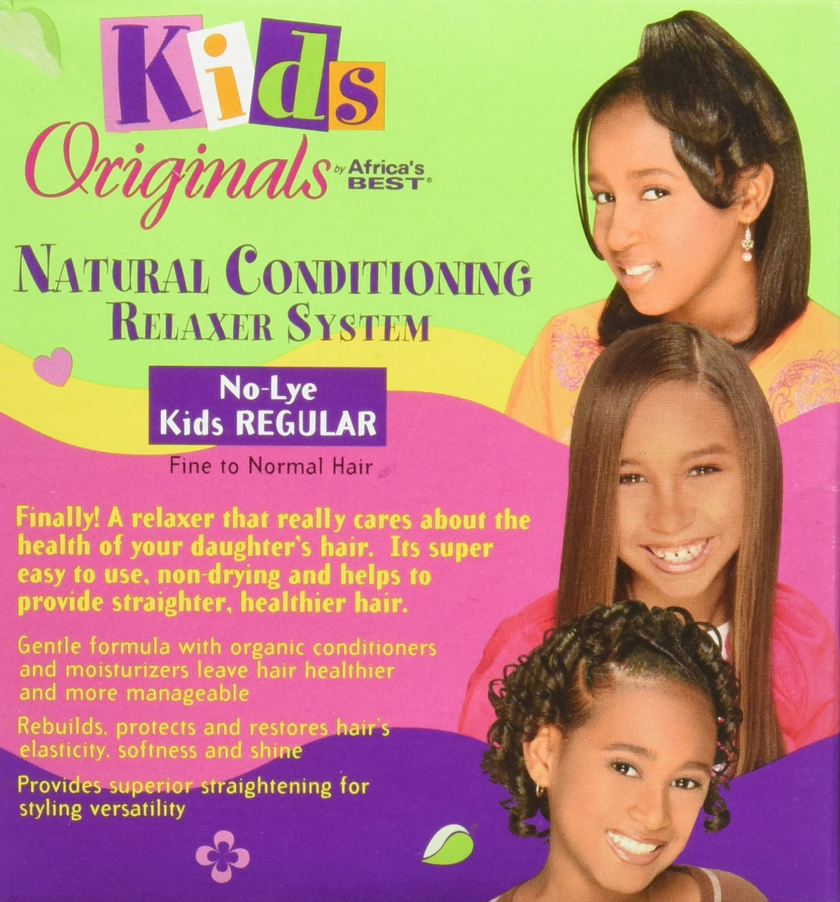 Originals by Africa's Best Kids Natural Conditioning Relaxer System With Scalpguard (Regular Kit) Fortified and Enriched with Our Special Herbal