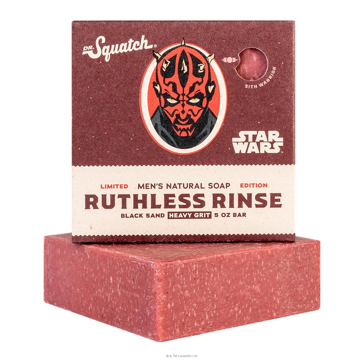 Dr. Squatch Natural Men's Bar Soap - Star Wars Inspired Gifts for Men - Natural Cold Process Soap Bar - Ruthless Rinse (5 oz) Beauty & Personal Care Dr. Squatch