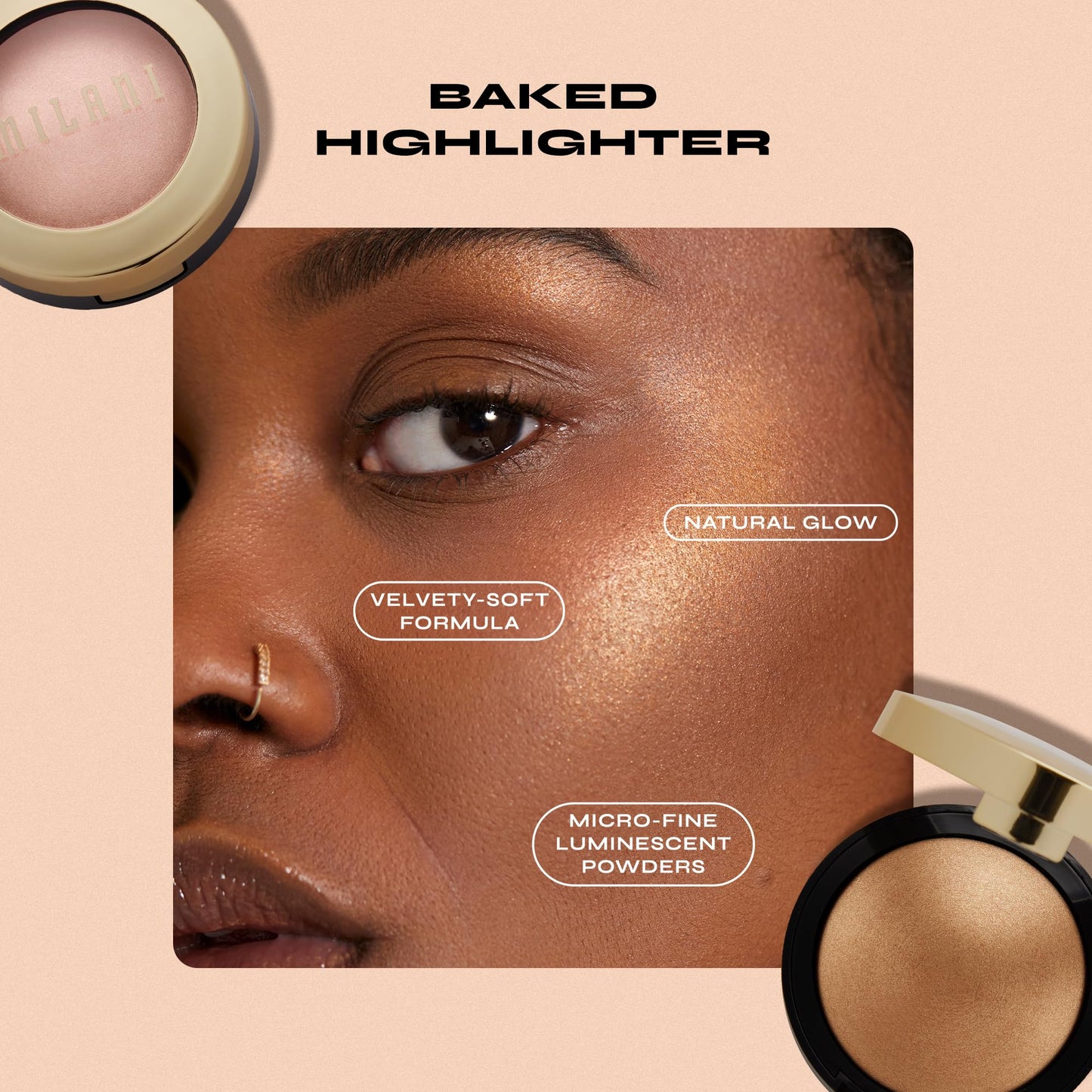 Milani Highlighter Makeup - Baked Contour Powder & Face Highligher, Made in Italy - Bronze Splendore Beauty & Personal Care Milani