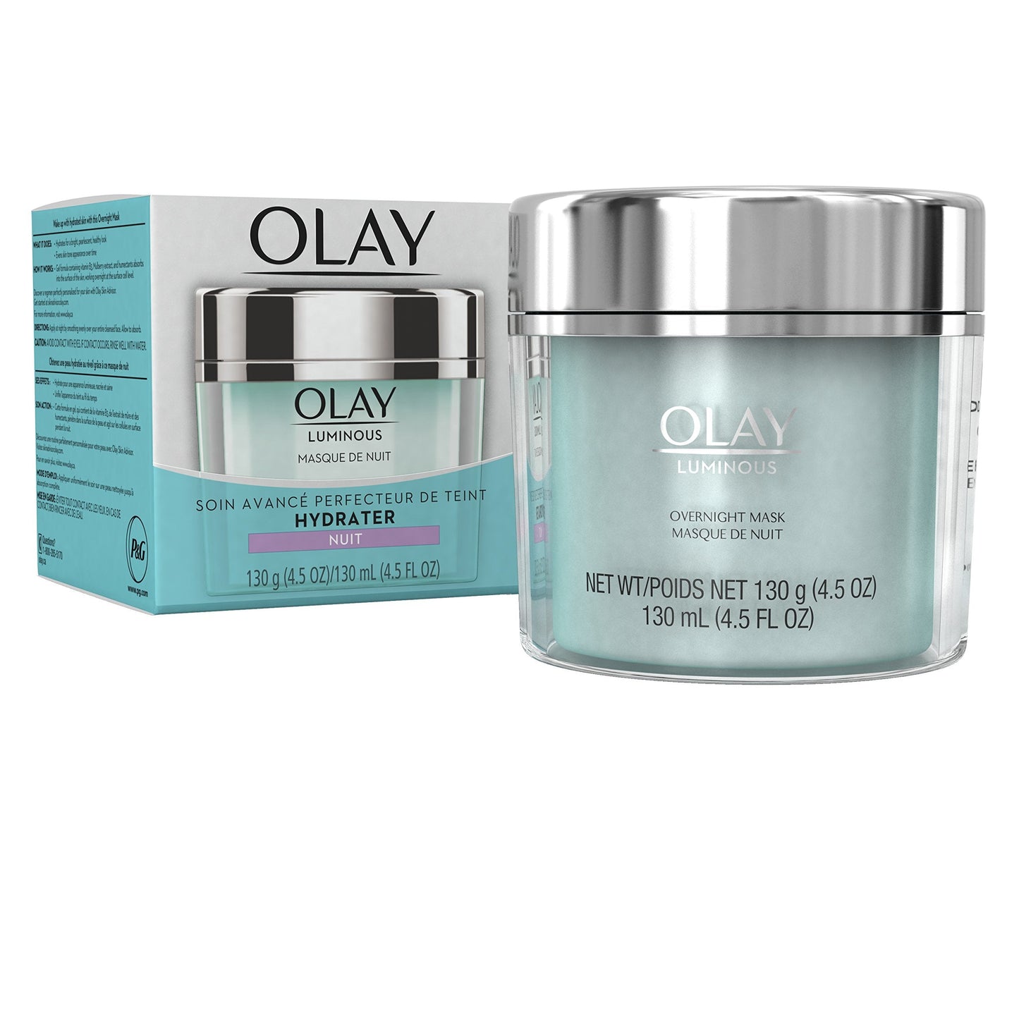 Olay Regenerist Luminous Overnight Facial Mask Gel Moisturizer with Vitamin C & E, 4.5 Ounce Packaging may Vary Beauty & Personal Care Olay