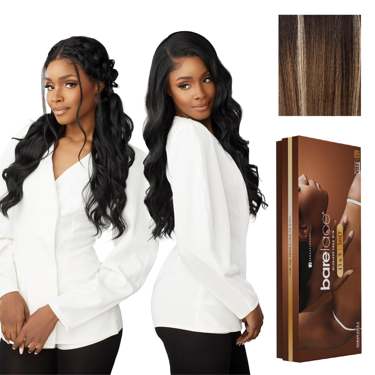 Sensationnel Barelace 13x5 360 LaceWig-Unit 2, BALAYAGEMOCHA