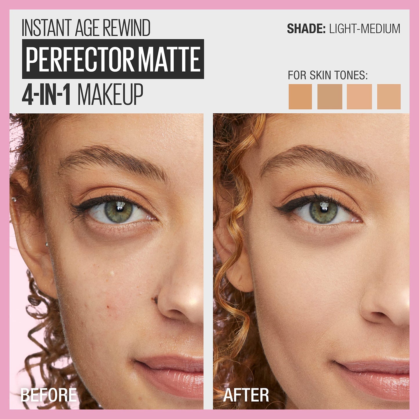 Maybelline Instant Age Rewind Instant Perfector 4-In-1 Matte Makeup, 02 Light/Medium, 1 Count Beauty & Personal Care MAYBELLINE