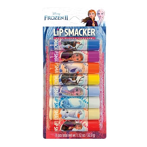 Lip Smacker Disney Frozen 2 Flavored Lip Balm Party Pack 8 Count, Clear, For Kids Beauty & Personal Care Lip Smacker