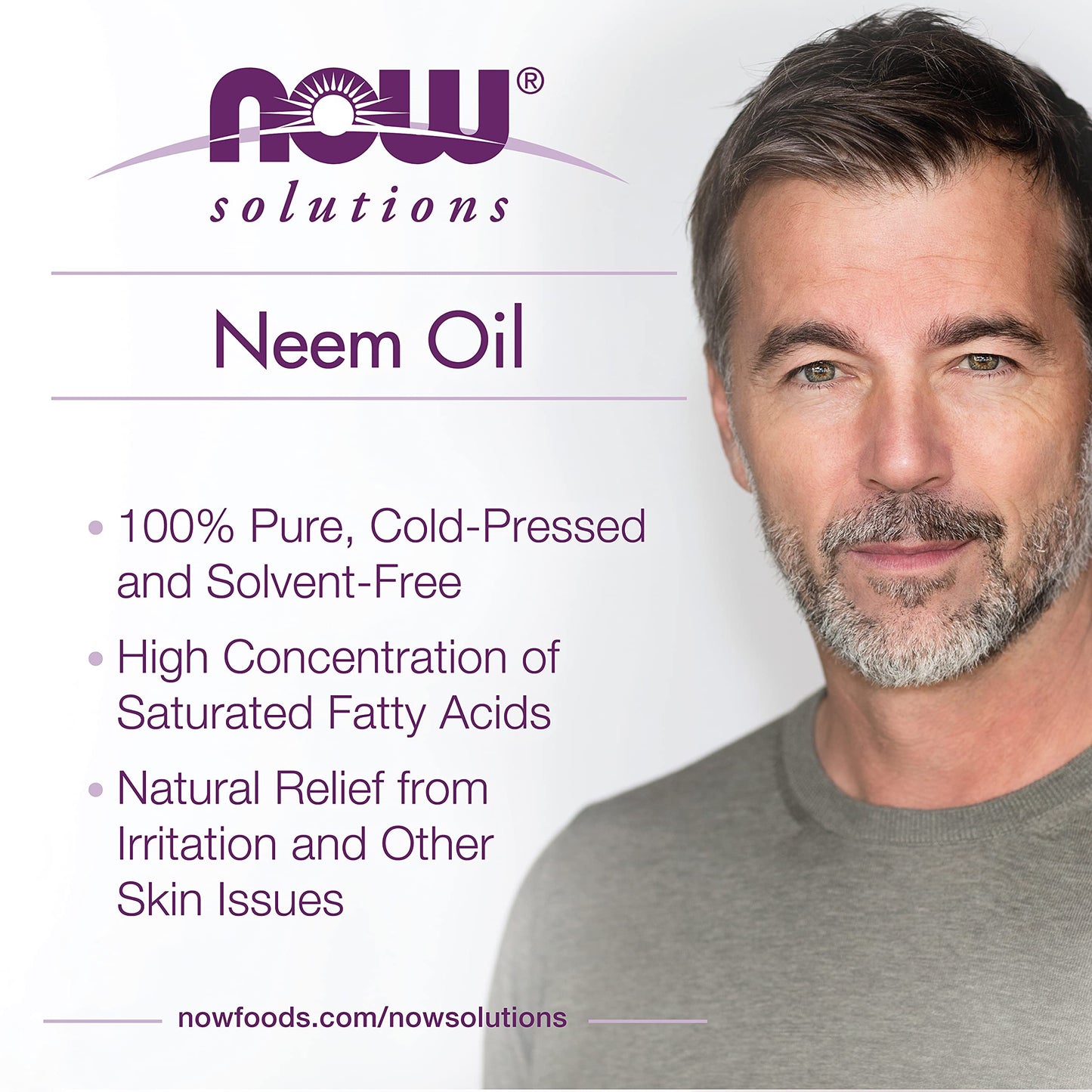 NOW Foods Solutions, Neem Oil, 100% Pure, Made From Azadirachta Indica (Neem) Seed Oil, Natural Relief from Irritation and Other Skin Issues, 1-Ounce Beauty & Personal Care NOW Foods