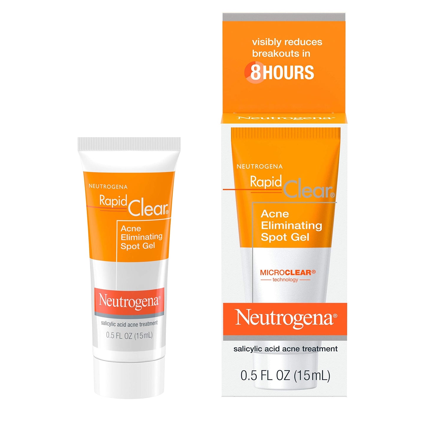 Neutrogena Rapid Clear Acne Eliminating Spot ment Gel with Witch Hazel and Salicylic Acid Acne Medicine for Acne-Prone Skin, 0.5 fl. oz (Pack of 3) Beauty & Personal Care Neutrogena