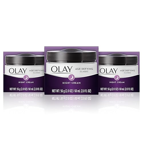 Night Cream With By Olay, Age Defying Classic Moisturizer With Vitamin E, Pack Of 3 Beauty & Personal Care Olay