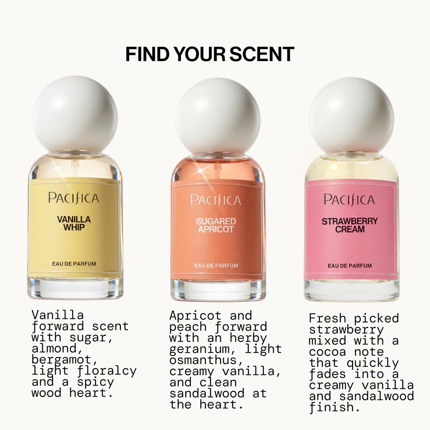 Pacifica Vanilla Whip Eau de Parfum; Sweet Gourmand Perfume for Women Spray | Warm Sugar Almond Bergamot Fragrance, Long Lasting | Botanical Clean Beauty & Personal Care Pacifica