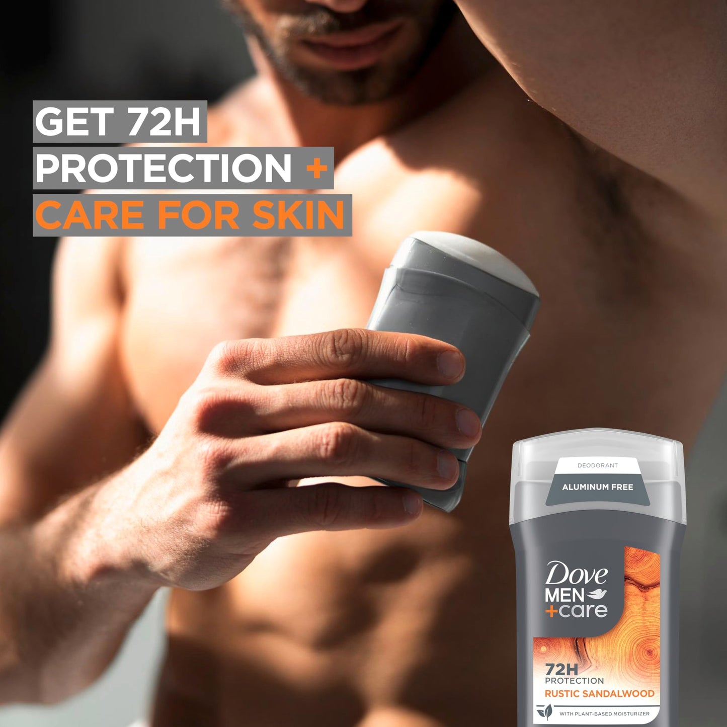 DOVE MEN + CARE Aluminum Free 3 Pack Rustic Sandalwood Deodorant for Men 3 oz Beauty and Personal Care DOVE MEN + CARE