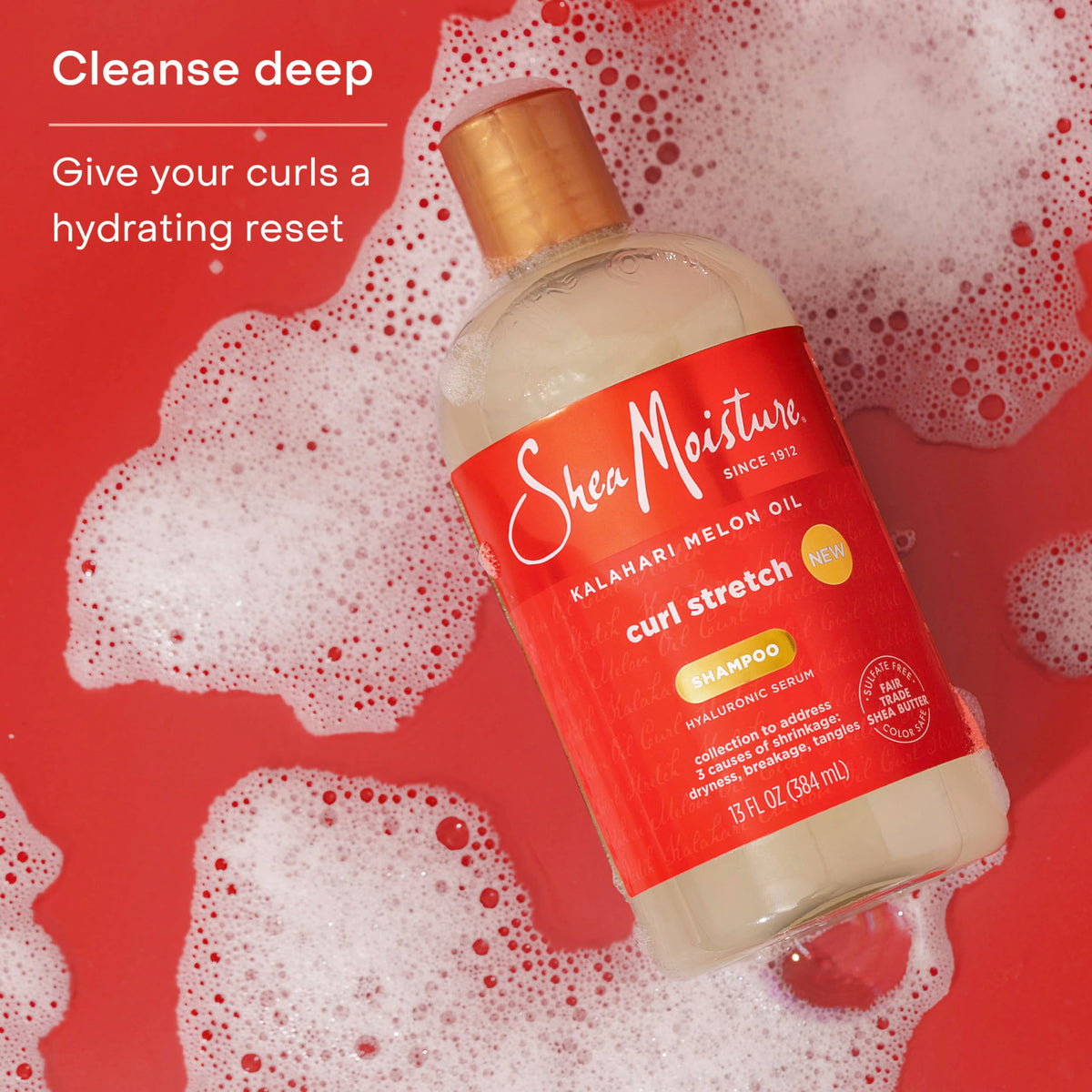 Shea Moisture Curl Stretch Shampoo Kalahari Melon Oil 13oz