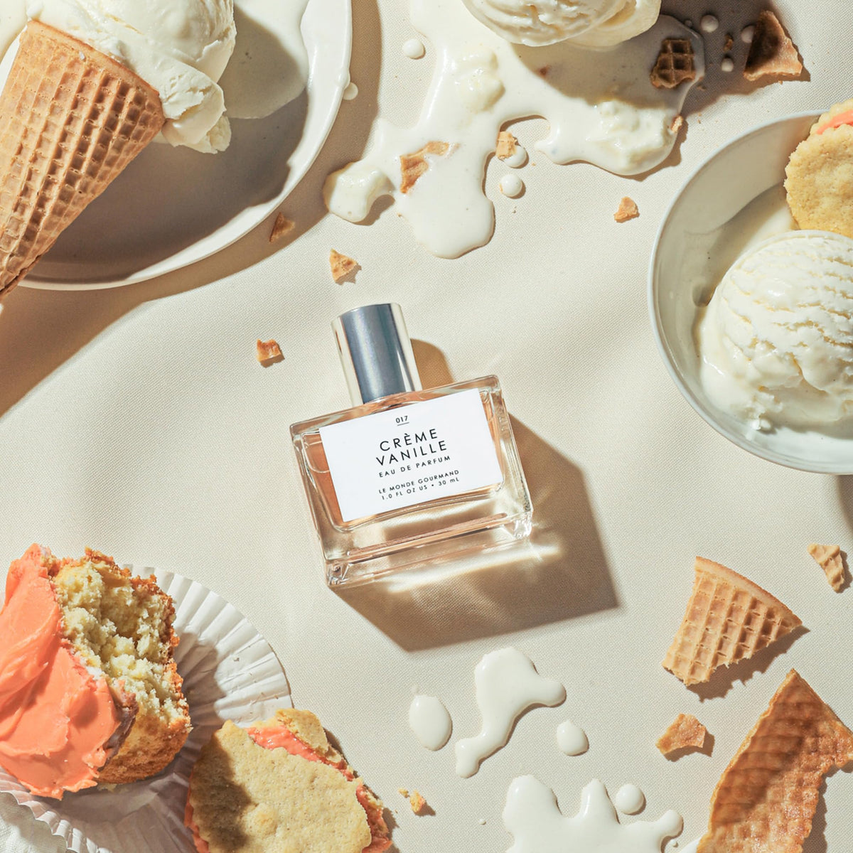 Le Monde Gourmand Crème Vanille Eau de Parfum - 1 fl oz (30 ml) - Warm Vanilla, Jasmine, Amber Perfume Notes Beauty & Personal Care Le Monde Gourmand