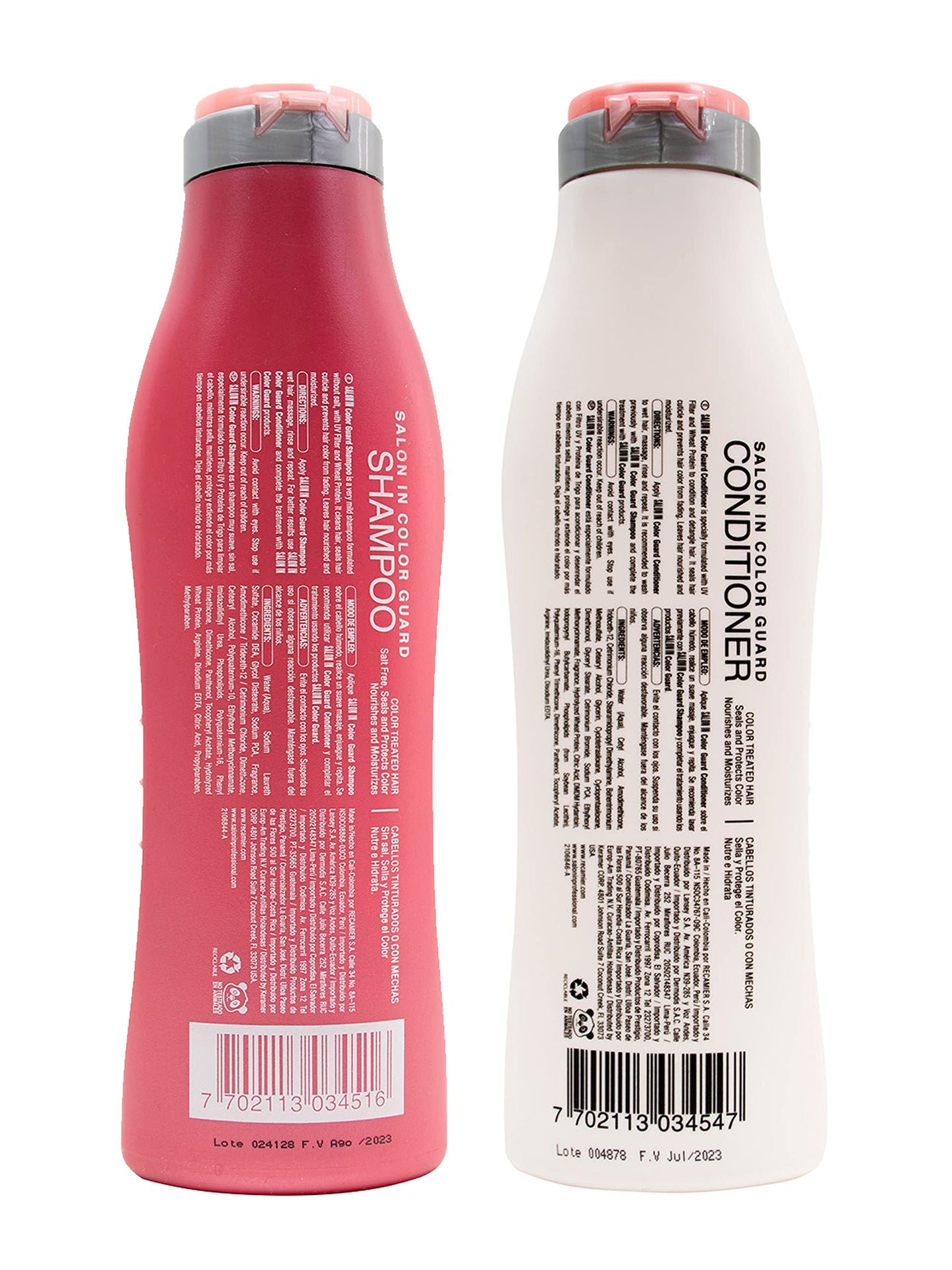 RECAMIER Dyed Hair Shampoo Conditioner 10.1 oz Set UV Protectant + 2 Nano keratin Shots Beauty & Personal Care RECAMIER PROFESSIONAL SALON IN