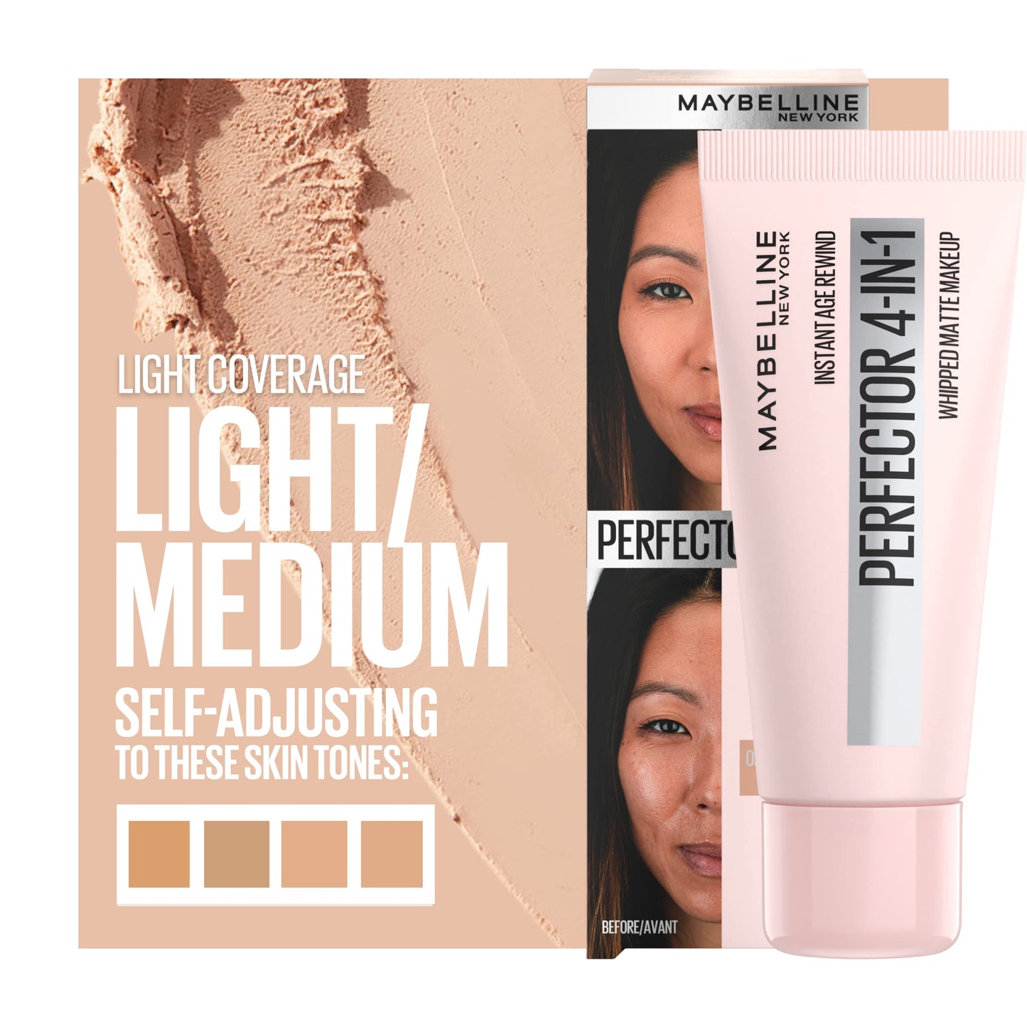 Maybelline Instant Age Rewind Instant Perfector 4-In-1 Matte Makeup, 02 Light/Medium, 1 Count Beauty & Personal Care MAYBELLINE