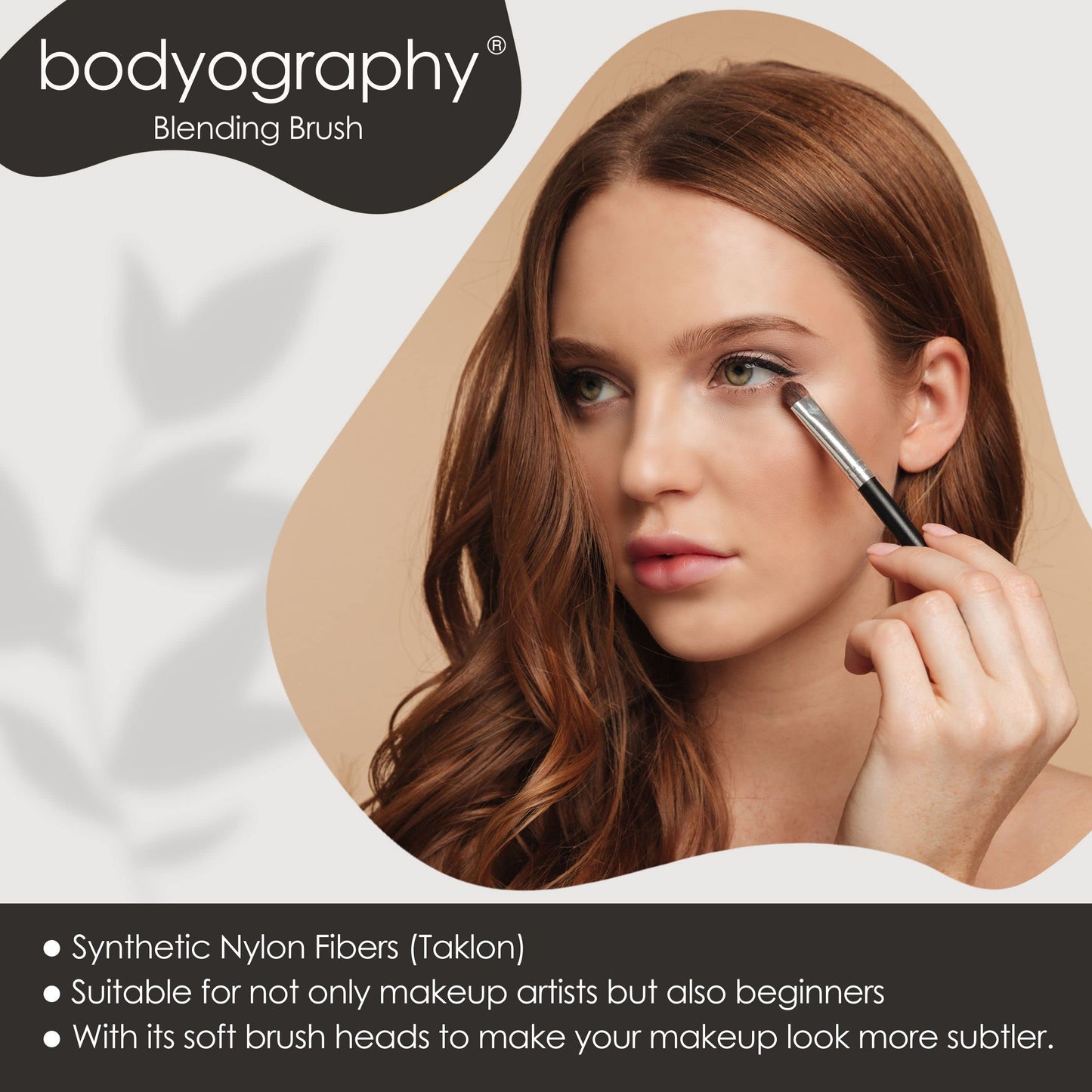 Bodyography Makeup Blending Brush | Soft Synthetic Bristles for Seamless Application of Foundation, Concealer, and Powder | Ideal for Liquid, Cream Beauty & Personal Care Bodyography