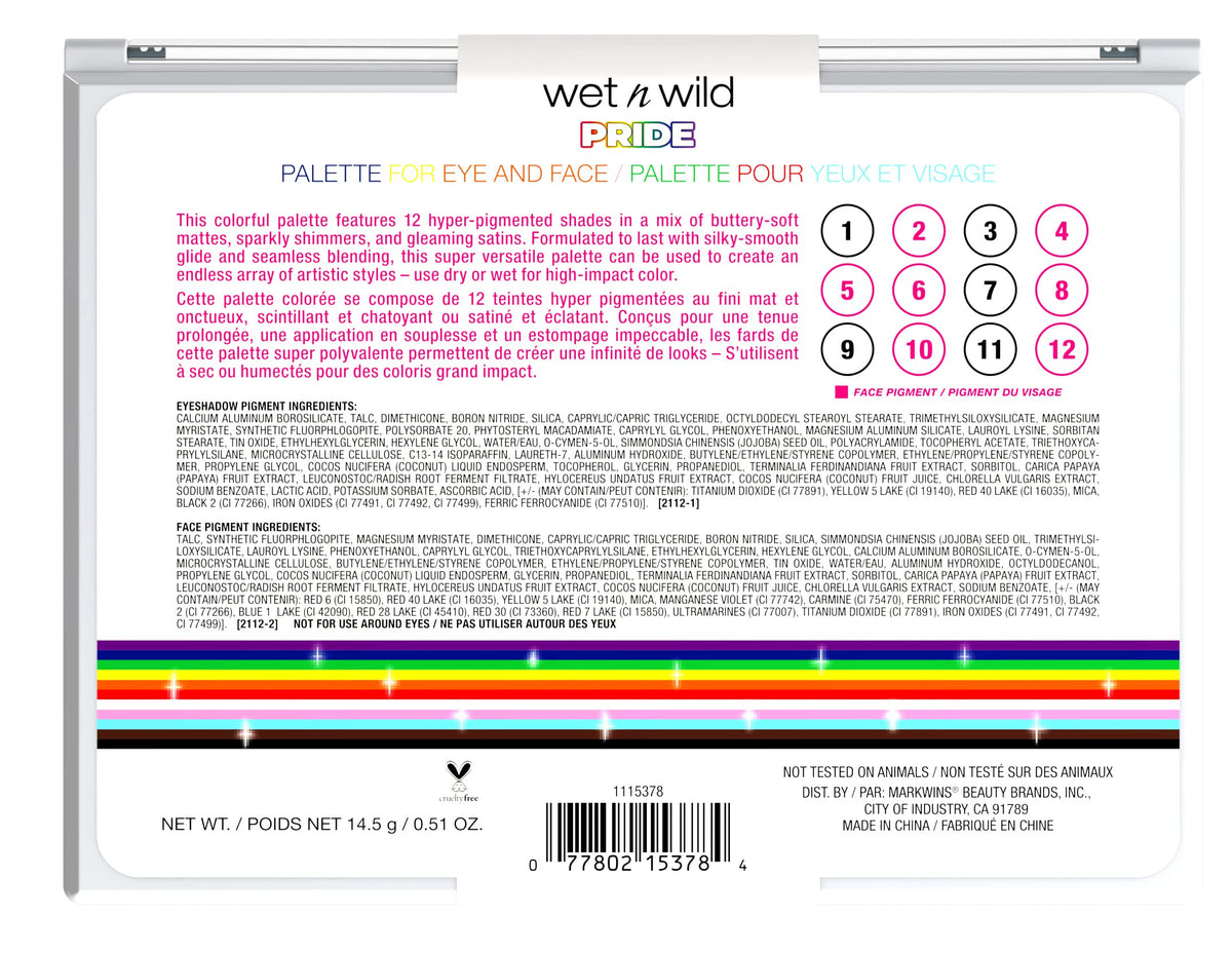 wet n wild PRIDE Eye Shadow Palette (1115378) Beauty & Personal Care wet n wild