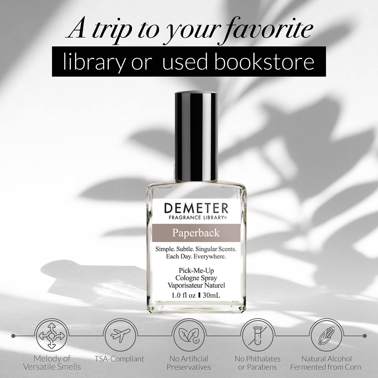 DEMETER Natural Perfume Spray Cologn for Women and Men, Paperback, 1 ounce Beauty & Personal Care DEMETER