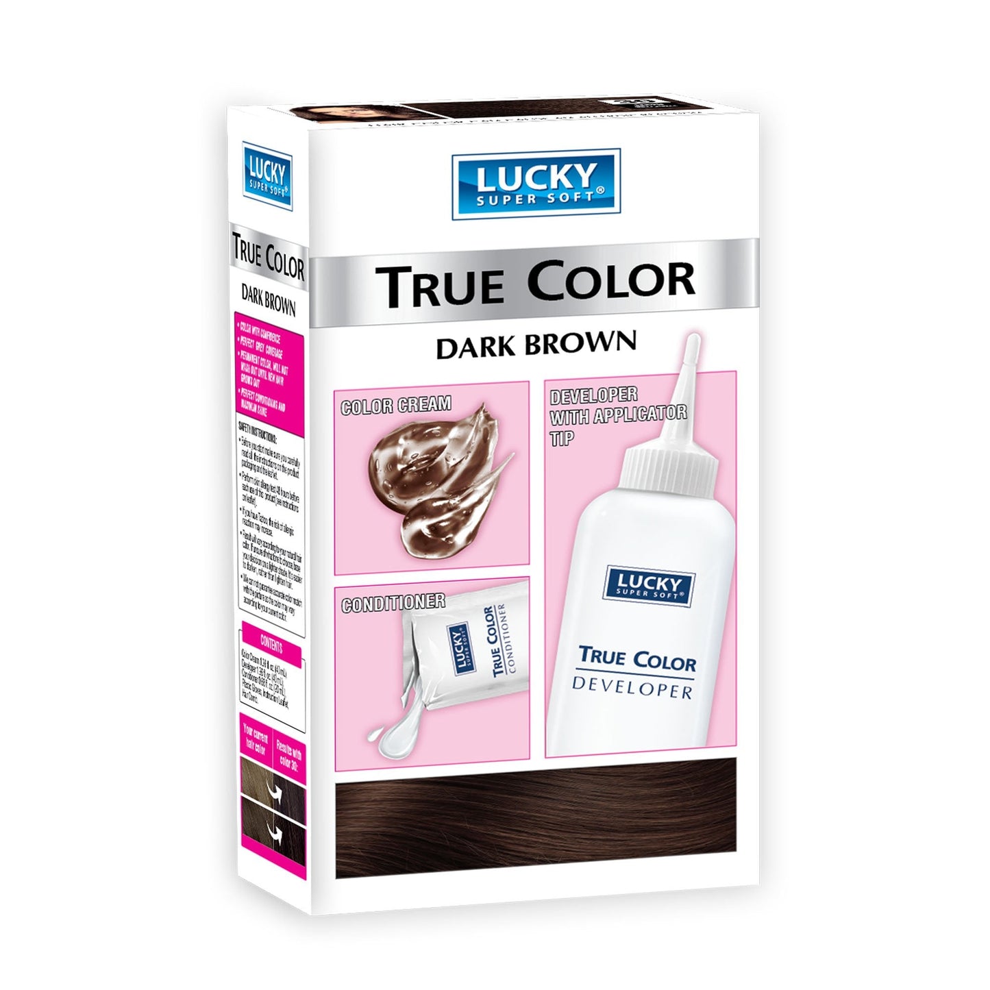 Lucky Super Soft Women's Hair Color, Dark Brown Beauty & Personal Care Lucky Super Soft