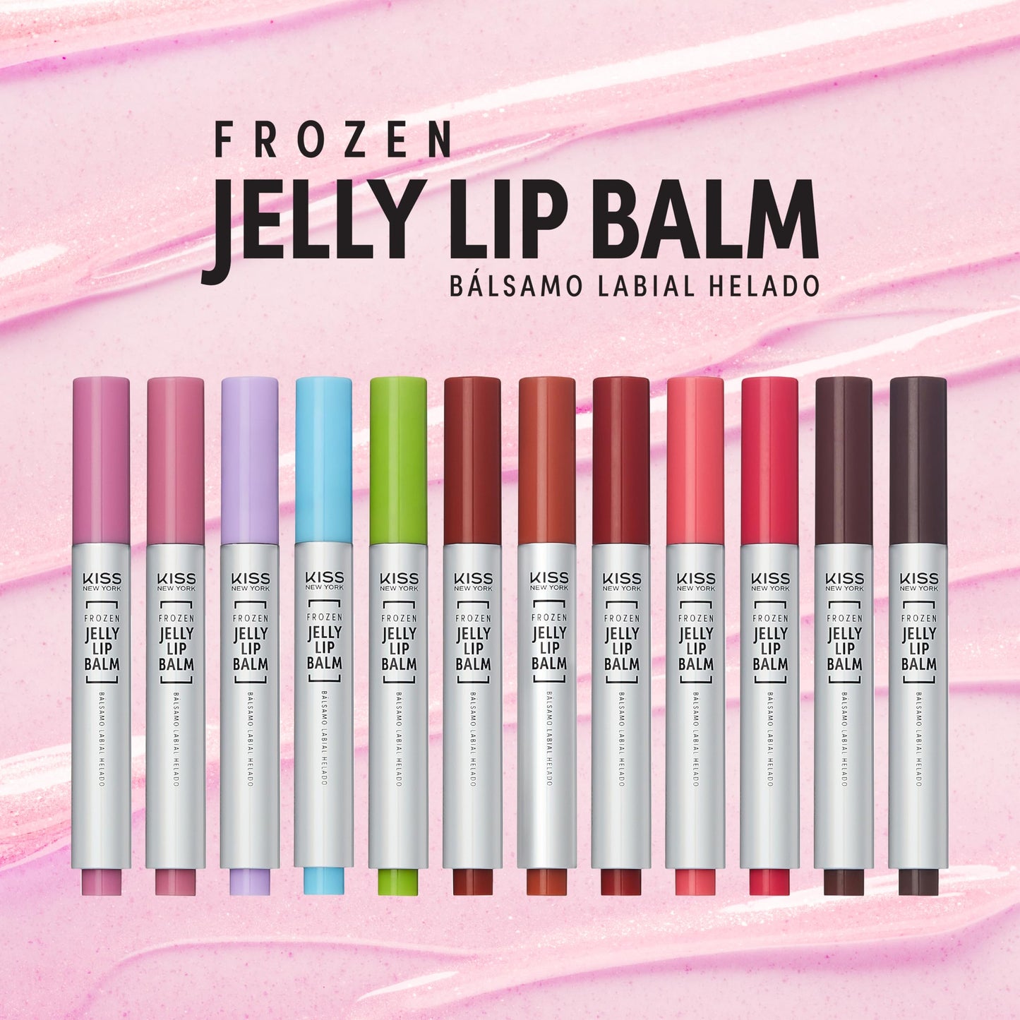 KISS NEW YORK Frozen Jelly Lip Balm Pen, High Shine Lip Gloss for Sheer Tint, Hydrating Melting Lipstick With Hyaluronic Acid, Cooling Effect Beauty and Personal Care Kiss
