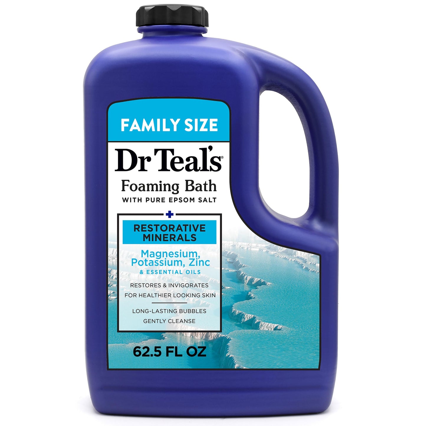 Dr Teal's Foaming Bath with Pure Epsom Salt, Restorative Minerals with Magnesium, Potassium, Zinc & Essential Oils, 62.5 fl oz Beauty and Personal Care Dr Teal's