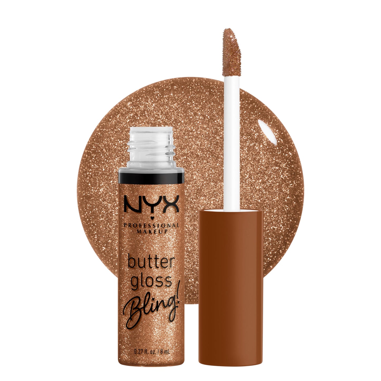 NYX PROFESSIONAL MAKEUP Butter Gloss Bling Lip Gloss, Non Sticky and Shiny Vegan Lip Makeup - Shimmer Down Beauty & Personal Care NYX PROFESSIONAL MAKEUP