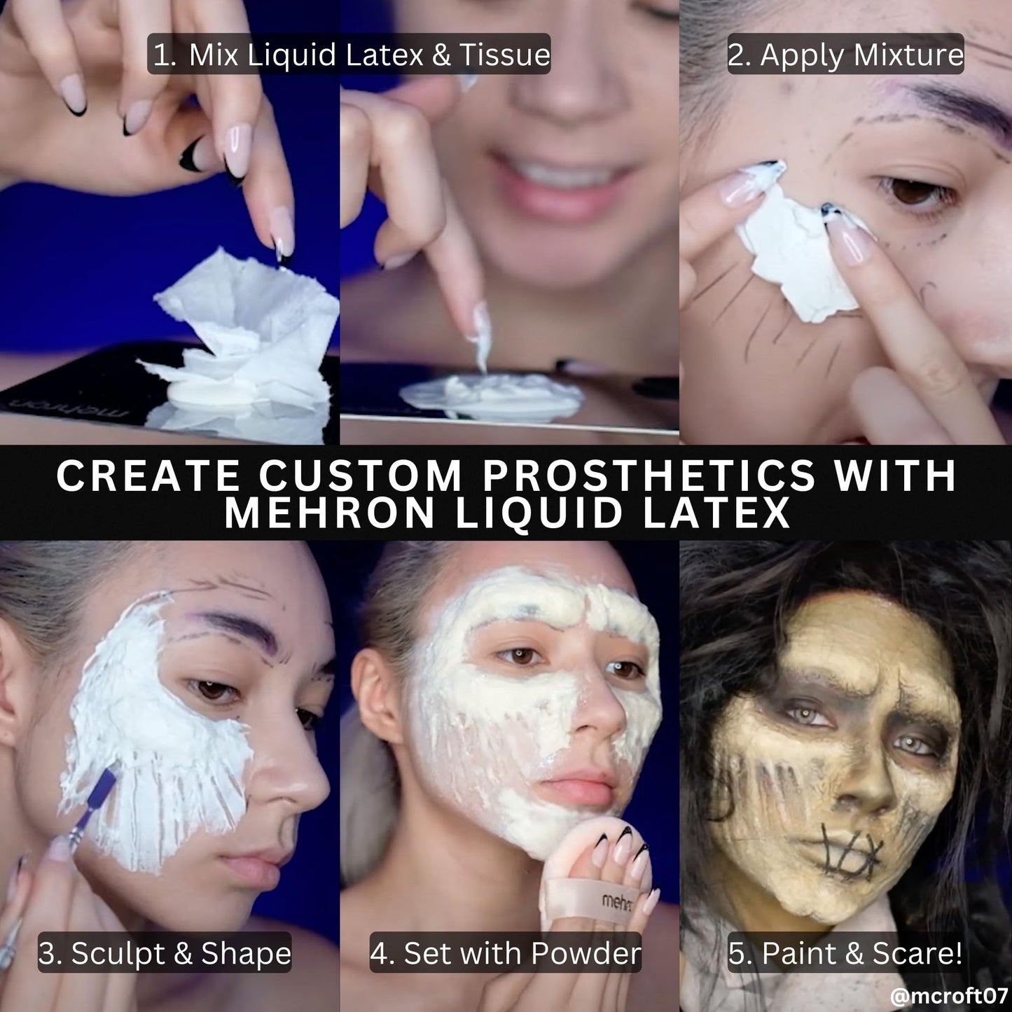 Mehron Makeup Liquid Latex (9 oz) (Zombie Flesh) Beauty & Personal Care Mehron