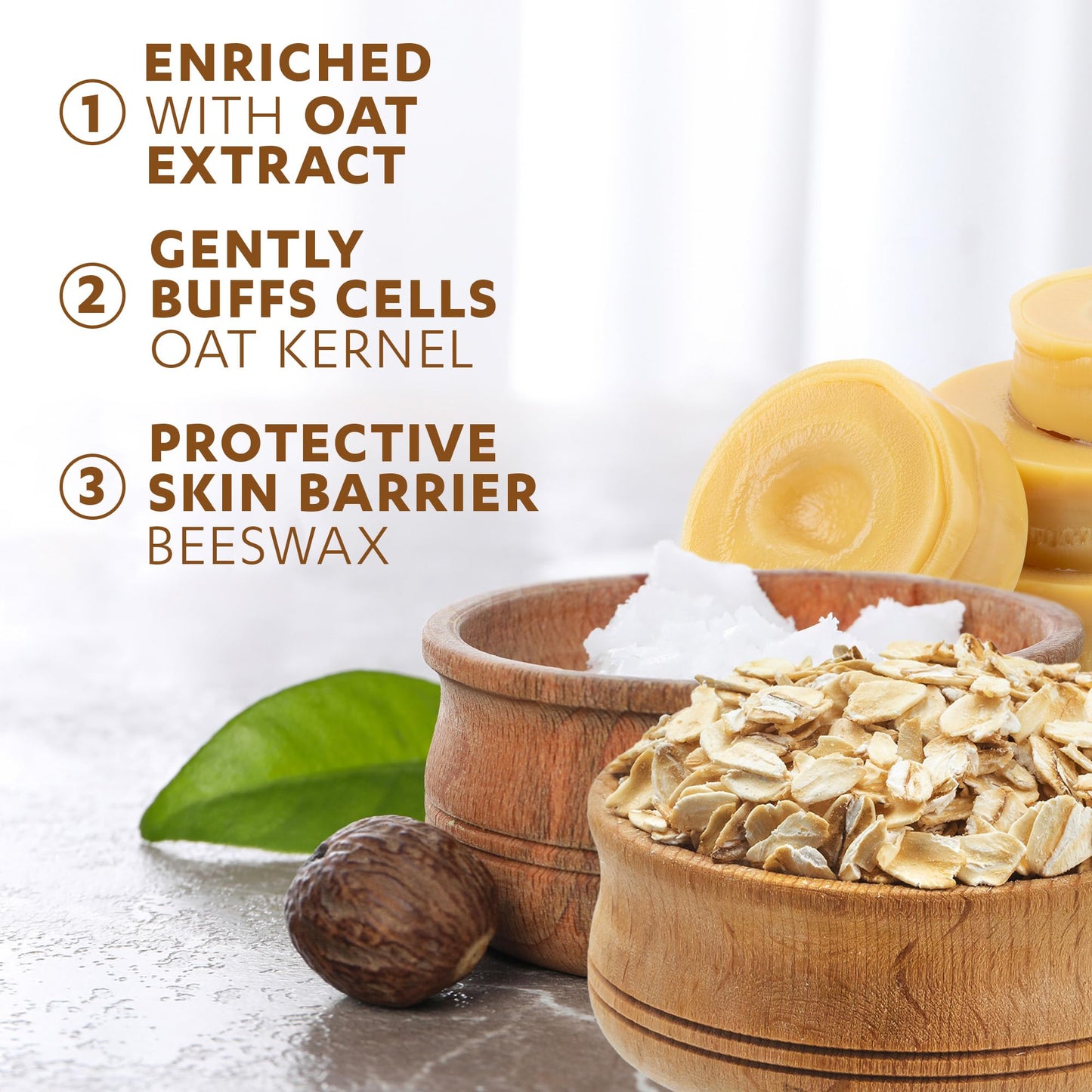 Grisi Oatmeal Bar Soap - Gentle Daily Body &Face Cleanser with Natural Oats - Hydrating, Soothing & Nourishing Soap for All Skin Types - Ideal for the Beauty & Personal Care Grisi