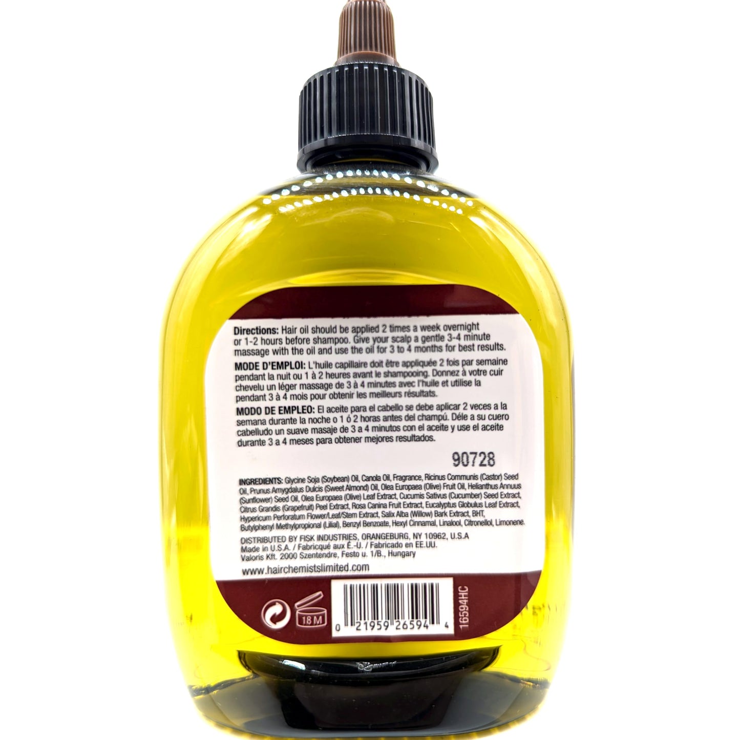 Hair Chemist Castor Oil 7.1 oz - Strengthening & Growth Stimulator for Hair Growth Beauty & Personal Care Hair Chemist