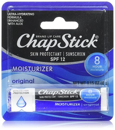 ChapStick Skin Protection Sunscreen Moisturizer, Original SPF 12 0.15 oz (Pack of 2) Beauty & Personal Care ChapStick