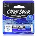 ChapStick Skin Protection Sunscreen Moisturizer, Original SPF 12 0.15 oz (Pack of 2) Beauty & Personal Care ChapStick