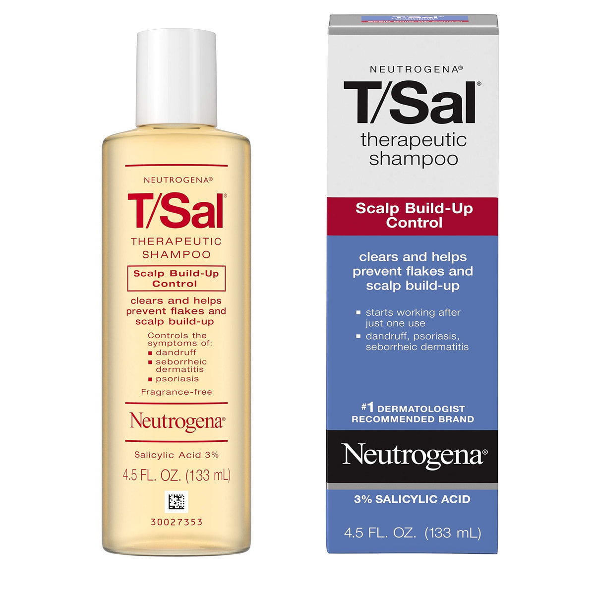 Neutrogena T/Sal Therapeutic Scalp Shampoo for Scalp Build-Up Control with 3% Salicylic Acid, Scalp Treatment for Dandruff, Scalp Psoriasis Beauty & Personal Care Neutrogena
