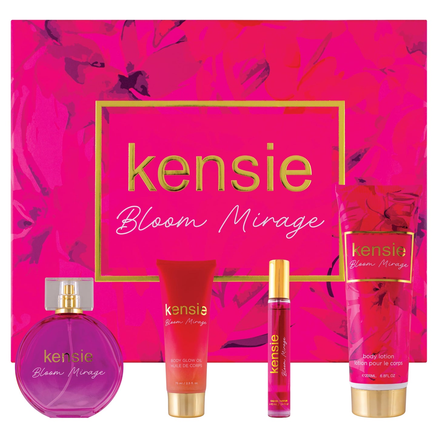 kensie Bloom Mirage EDP 4 Piece Gift Set, 3.4 fl. oz Beauty & Personal Care kensie