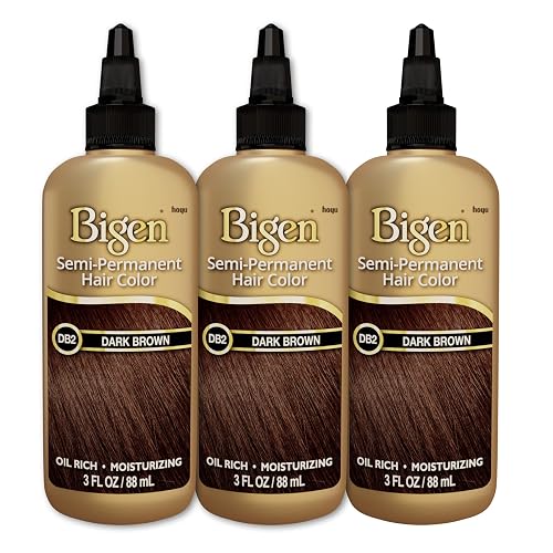 DB2 Dark Brown Bigen Semi Permanent Hair Color (3 Pack) Beauty & Personal Care Bigen
