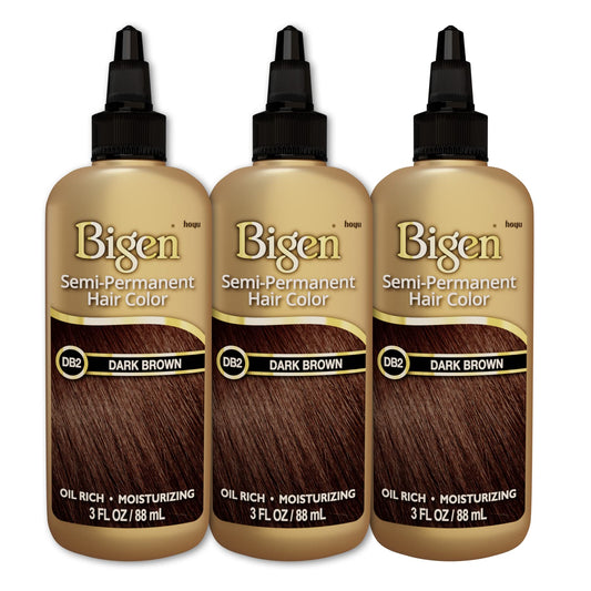 DB2 Dark Brown Bigen Semi Permanent Hair Color (3 Pack) Beauty & Personal Care Bigen