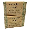 Greenwich Bay Trading Co, Essential Oil Cucumber and Mint Exfoliating Bath Bar Soap, Set of 2, 8.6 Ounces Each Beauty & Personal Care Greenwich Bay Trading Company