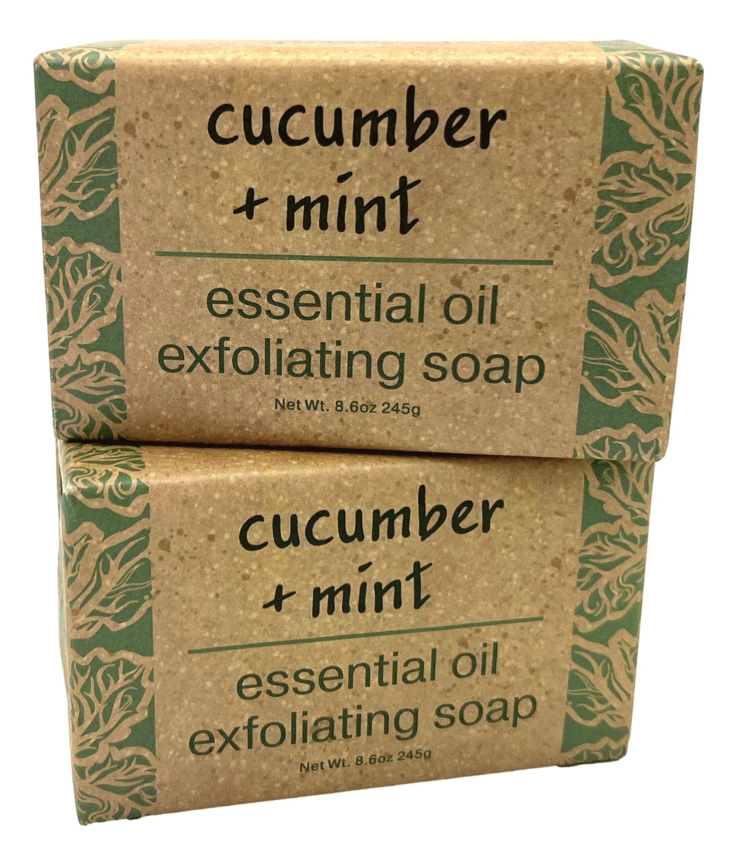 Greenwich Bay Trading Co, Essential Oil Cucumber and Mint Exfoliating Bath Bar Soap, Set of 2, 8.6 Ounces Each Beauty & Personal Care Greenwich Bay Trading Company