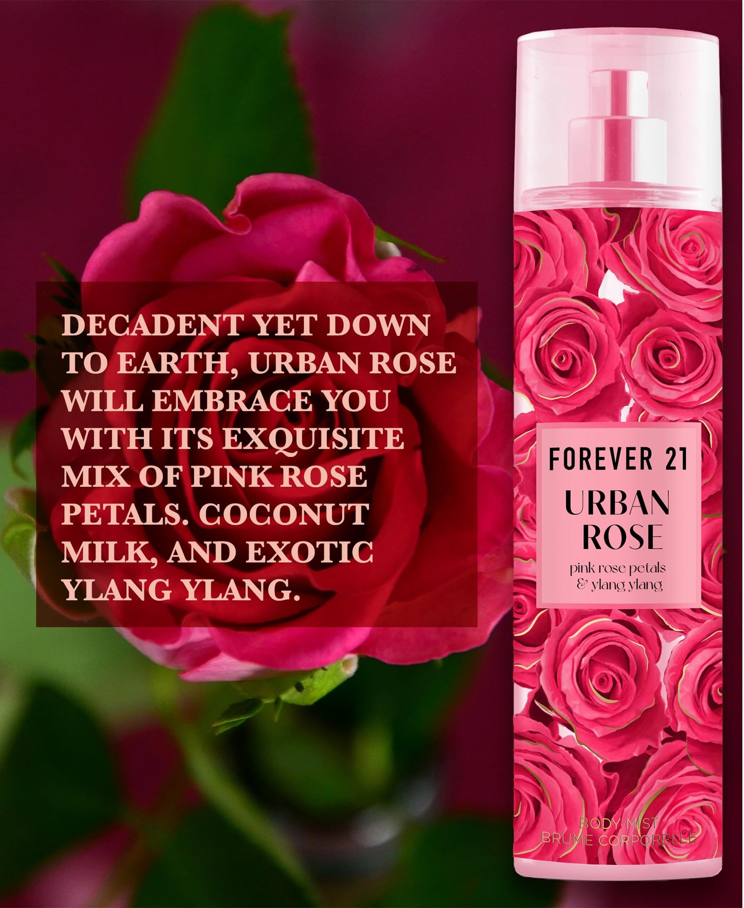 Urban Rose Body Spray, 8 fl. oz., by Forever 21 Beauty & Personal Care Forever 21