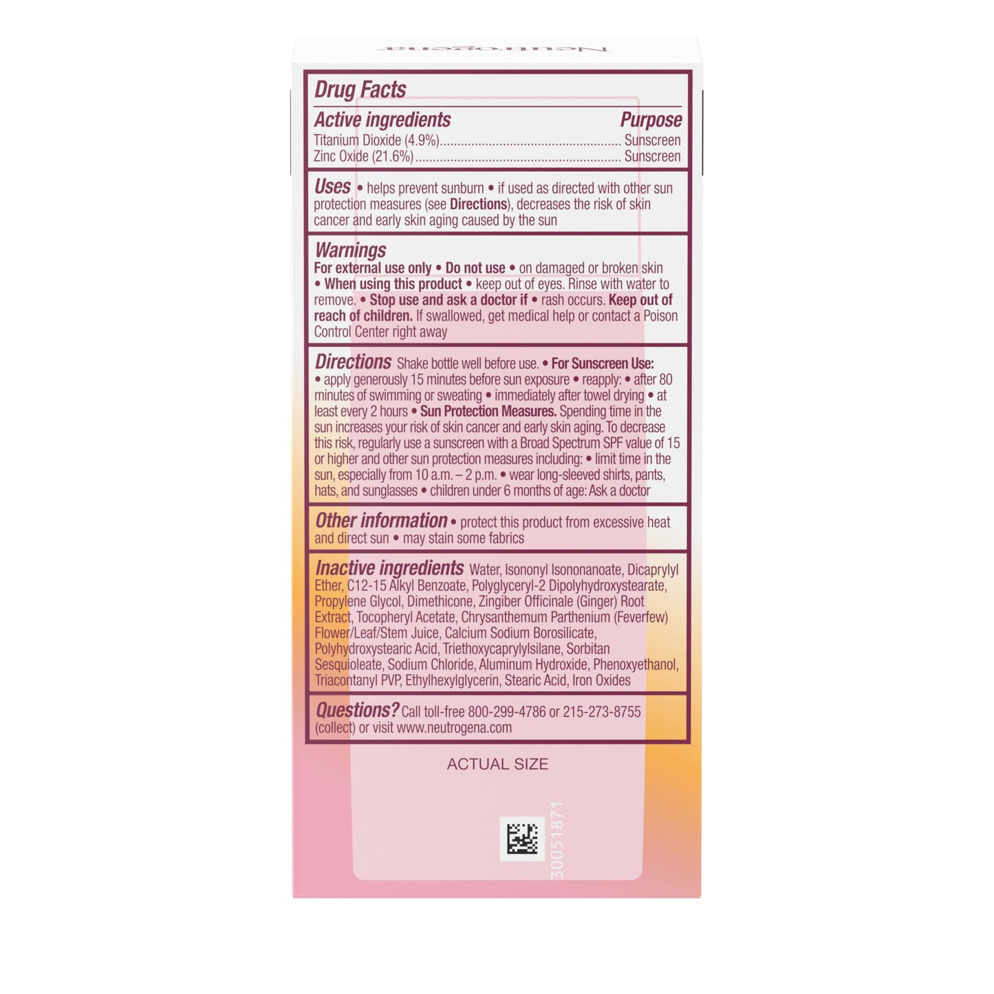 Neutrogena Purescreen+ Invisible Daily Defense Mineral Sunscreen for Face with SPF 30, Broad Spectrum Mineral Sunscreen with Vitamin E, Water Beauty & Personal Care Neutrogena
