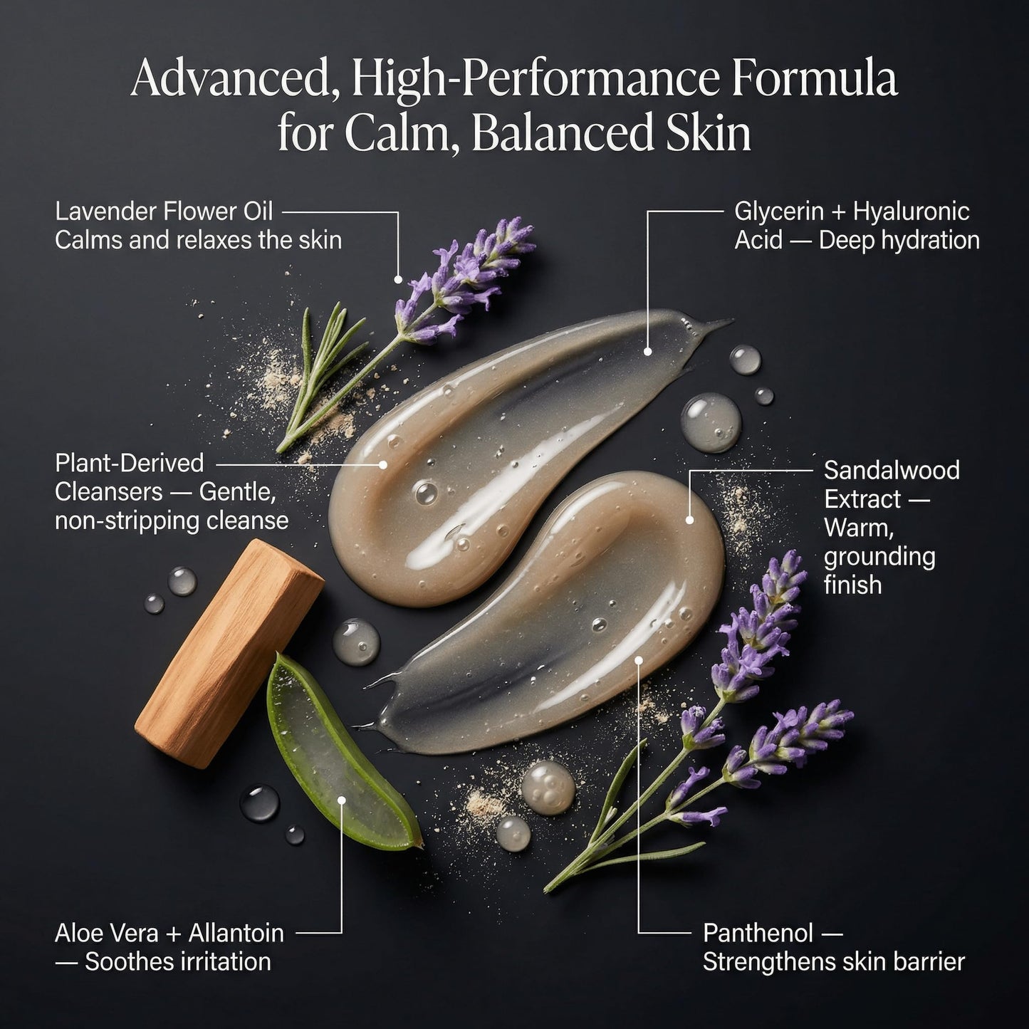 HygieneLab Mens Natural Body Wash - Ultra Hydrating, EWG Verified Clean Formula, Lavender Sands Scent, Sulfate-Free, Paraben-Free, Phthalates-Free Beauty & Personal Care HygieneLab