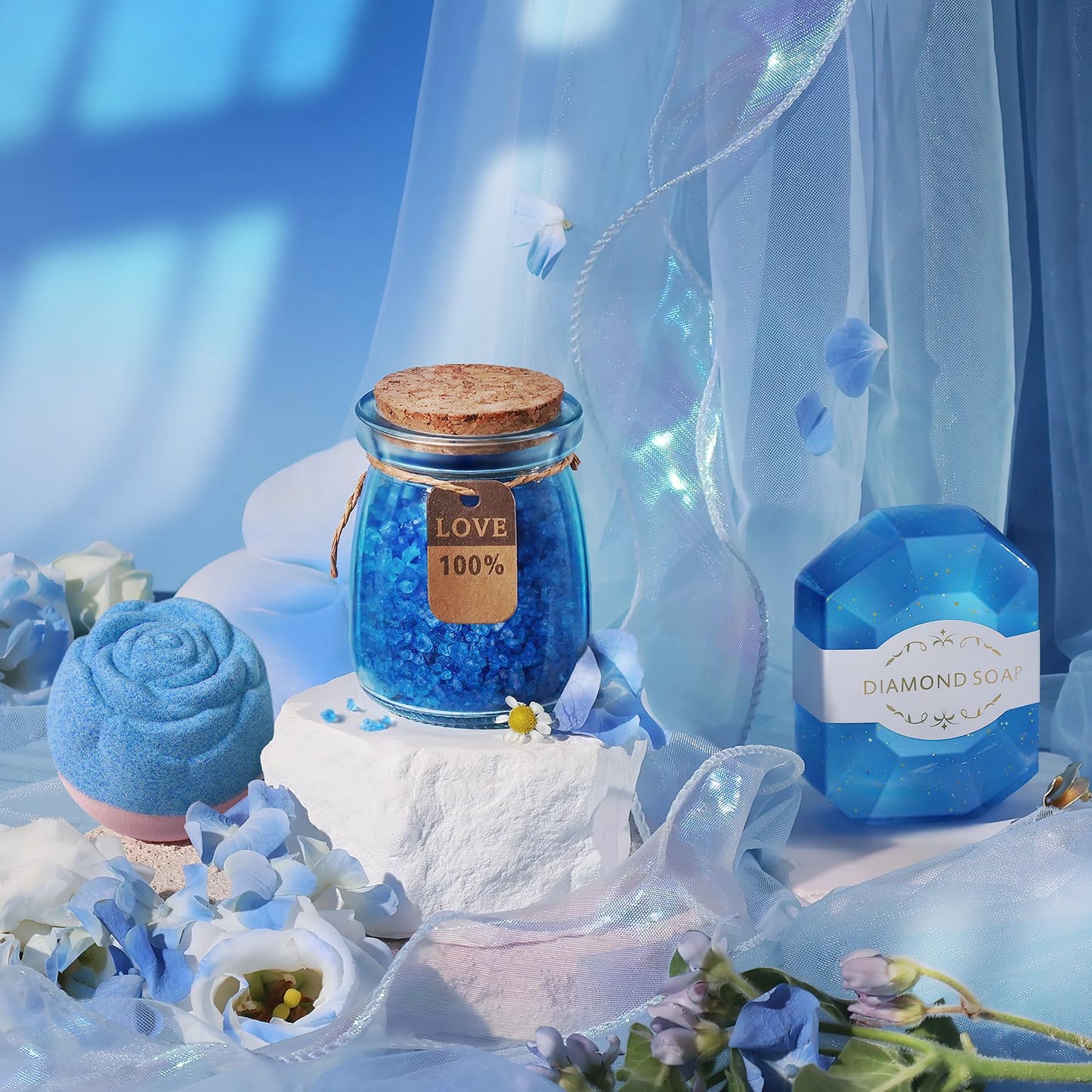 Gifts for Women, Luxury Birthday Gifts for Mom Sister Girlfriend Grandma Bestie Daughter Her, Self Care Relaxing Spa Gift Basket, Care Package Beauty and Personal Care BodyRefresh