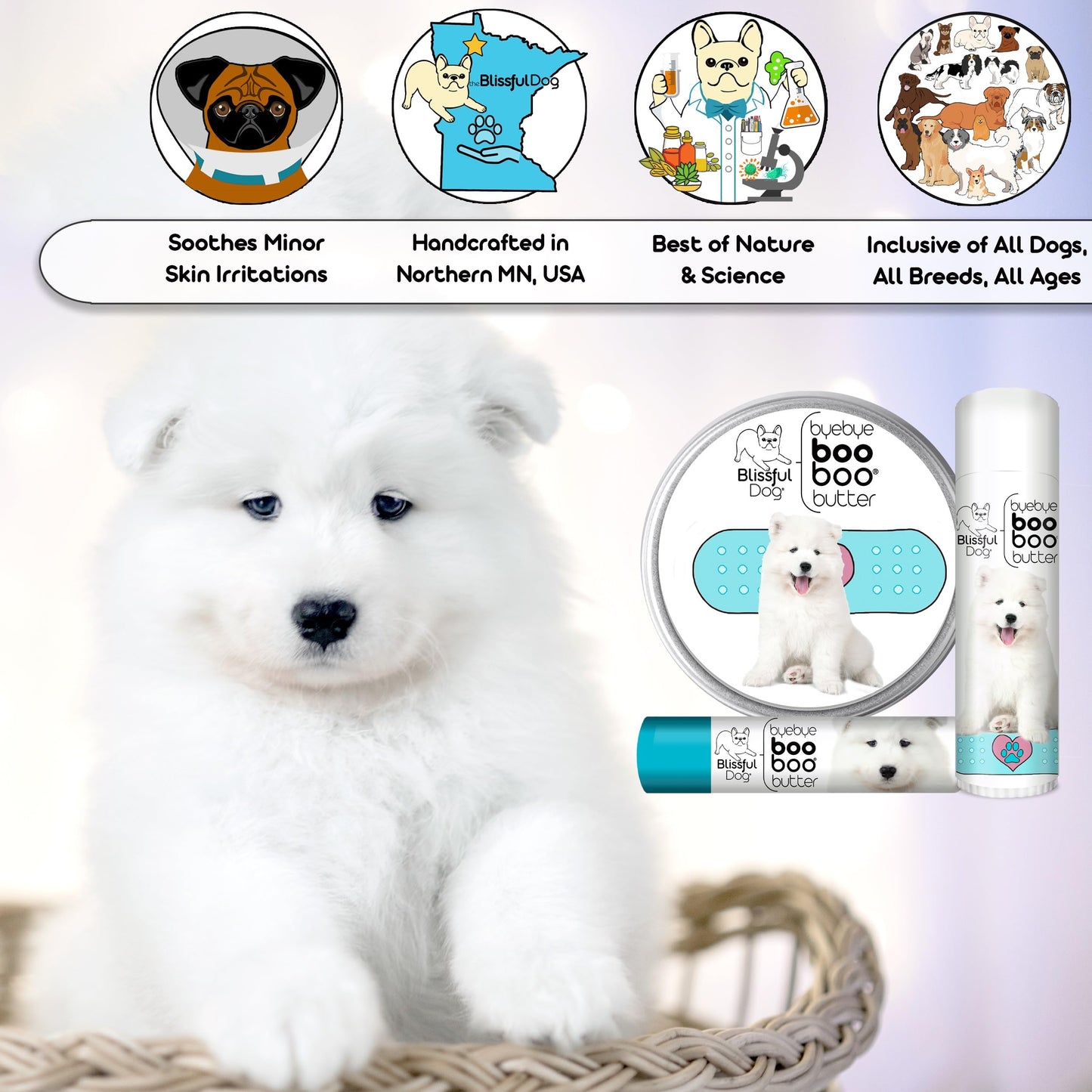 The Blissful Dog Samoyed Boo Butter, 2 oz Beauty and Personal Care The Blissful Dog