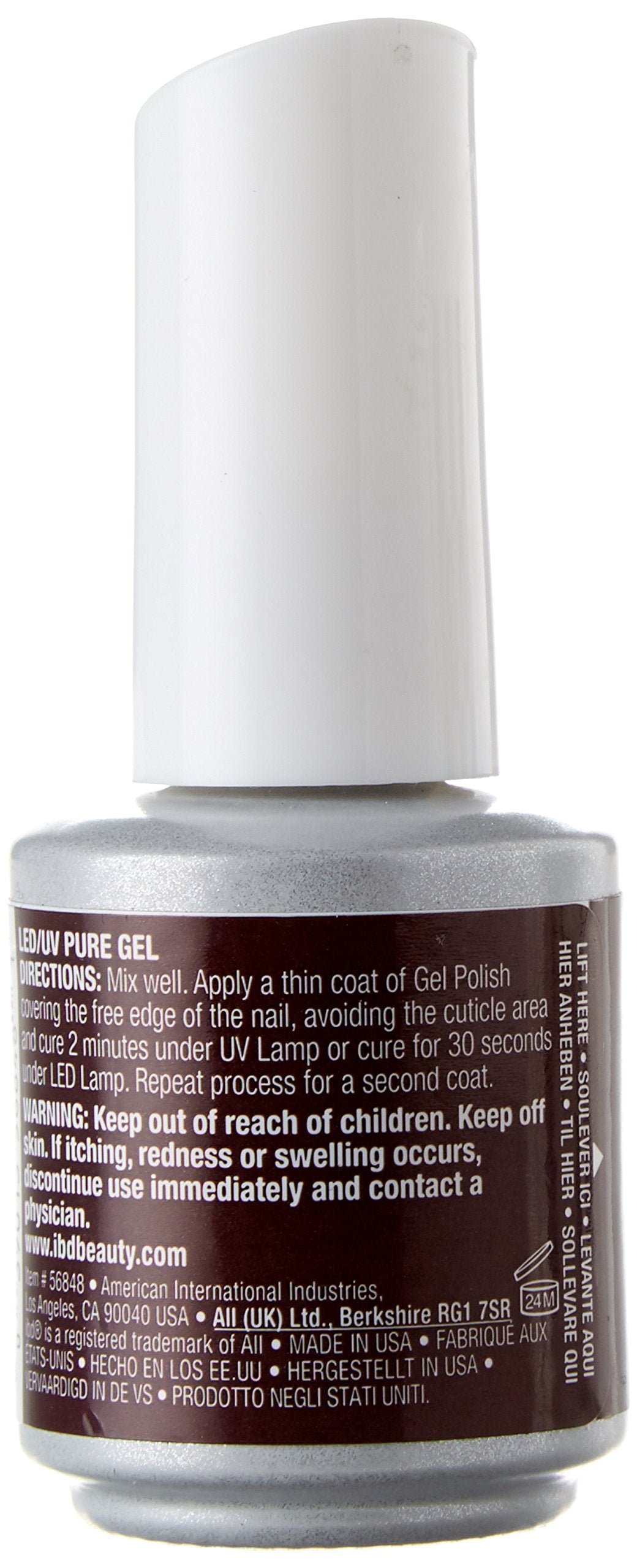 IBD Just Gel Soak Off Brown Nail Polish, Petal Imprint