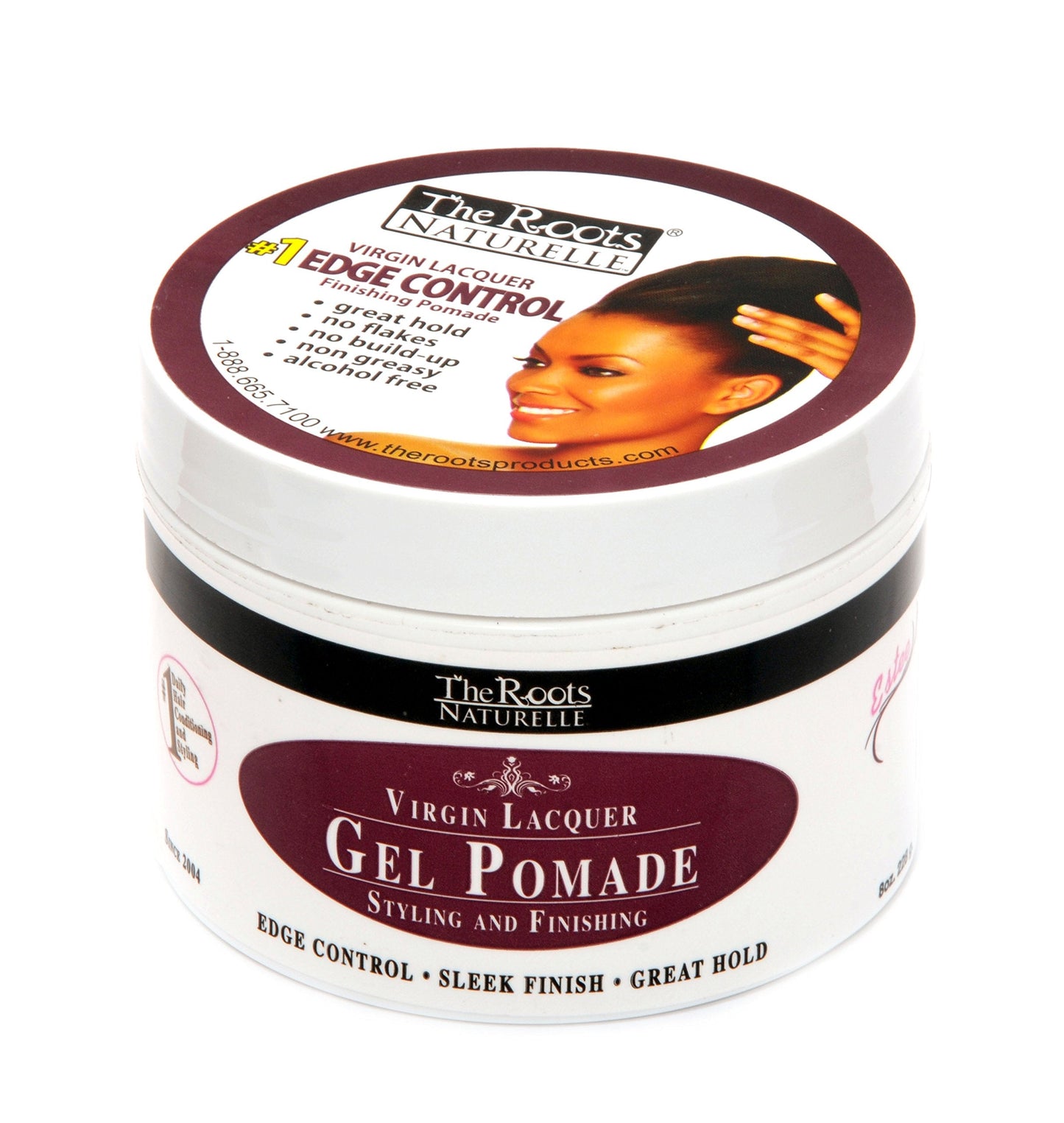Virgin Lacquer Gel Pomade For Edges, Locks, Twist, Mens Grooming and Braids Control (8 oz Jar) Beauty & Personal Care The Roots Naturelle
