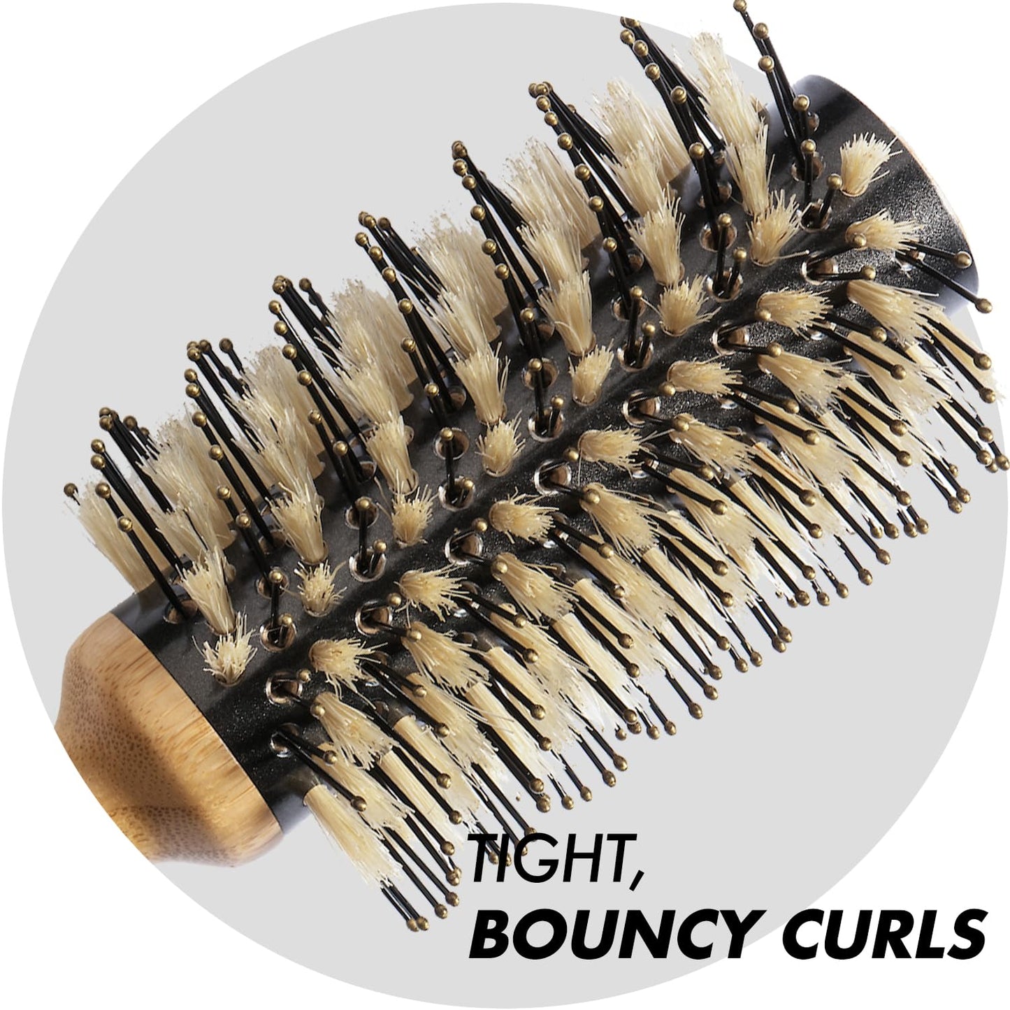 Sam Villa Artist Series Nylon & Boar Bristle Hair Brush Spiral Thermal Styling Brush Beauty & Personal Care Sam Villa