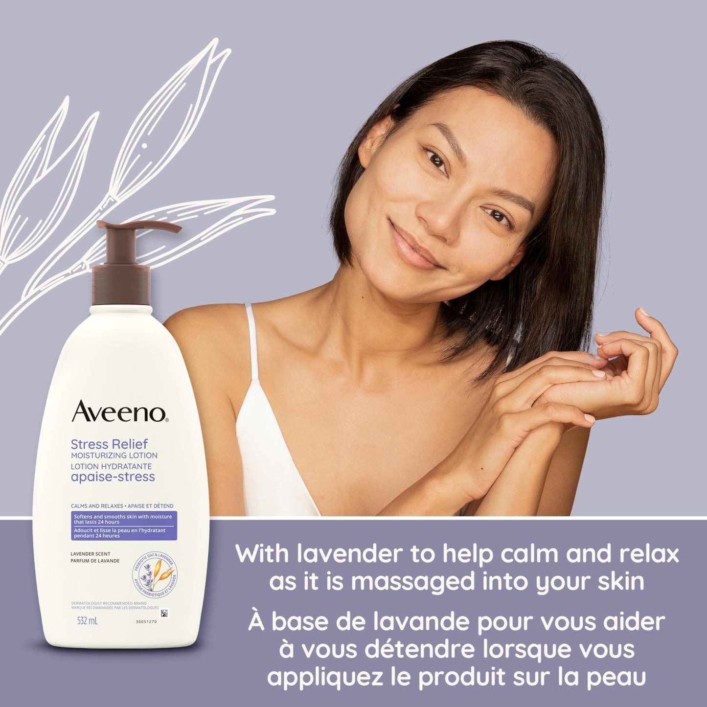 Aveeno Body Moisture Stress Relief Moisturizing Lotion, 18 Ounce Beauty & Personal Care Aveeno