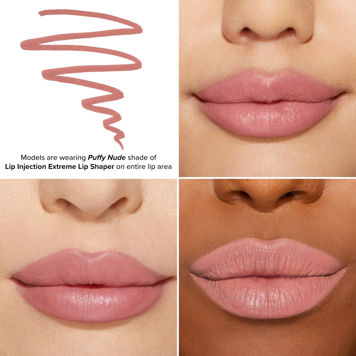 Too Faced Lip Injection Extreme Lip Shaper | Plumping, Waterproof, Liner Pencil, 0.01 Ounce, Puffy Nude Beauty & Personal Care Too Faced
